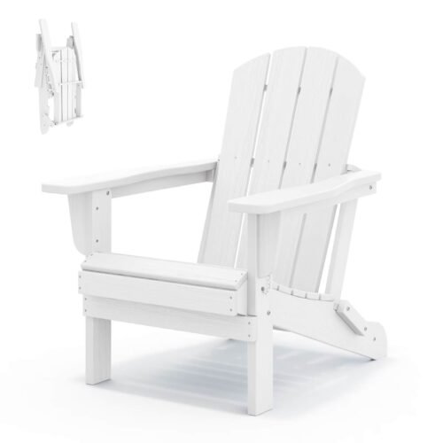 Folding Adirondack Chair – White